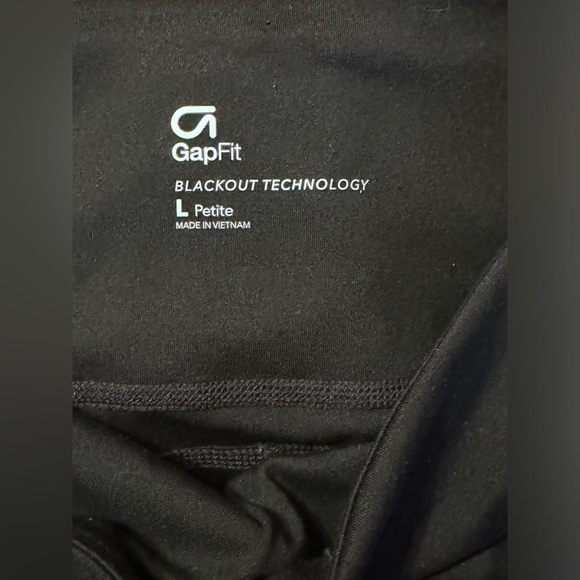 GapFit Blackout gFast high rise barre strap leggings petite large - Picture 6 of 13